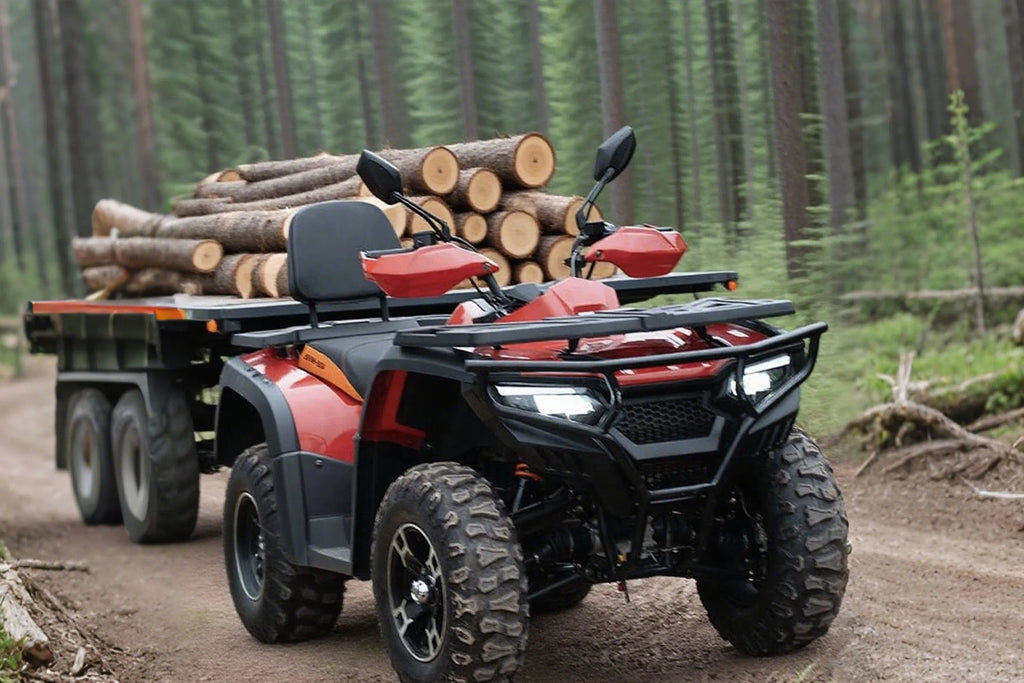 JIALING ATV 320A Factory Supply Extreme Reliable Non-civilian All Terrain Vehicle 4x4 Quad Bike ATV 300CC 500CC 600CC Gas ATV for Adult 2WD/4WD