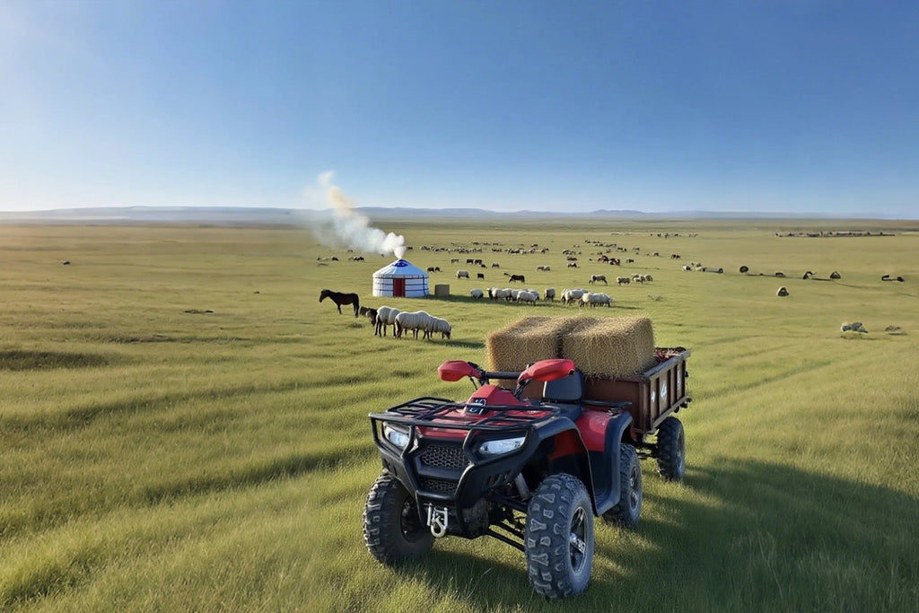 JIALING ATV 320A Factory Supply Extreme Reliable Non-civilian All Terrain Vehicle 4x4 Quad Bike ATV 300CC 500CC 600CC Gas ATV for Adult 2WD/4WD